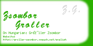 zsombor groller business card